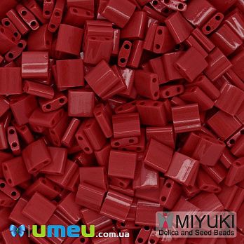 Бісер японський Miyuki TILA №408, 5х5 мм, Червоний (BIS-046045)