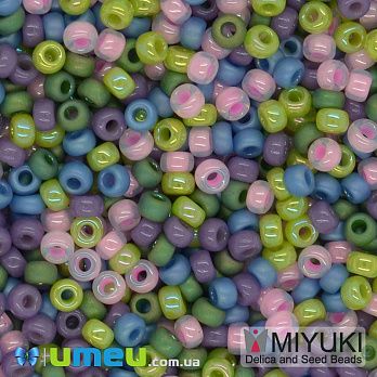 Бисер японский Miyuki круглый RR 11/0 №MIX98, Микс разноцветный, 5 г (BIS-045567)