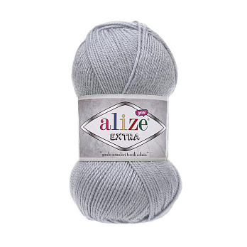 Пряжа Alize Extra 100 г, 220 м, Серая 52 (YAR-060200)