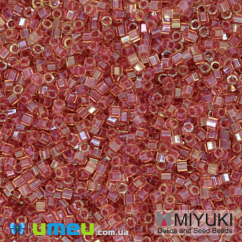 Бисер японский Miyuki Delica Cut 11/0 DBC0062, Красный АВ, 3 г (BIS-040103)