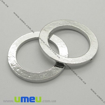 Конектор металевий Кільце, 22 мм, Срібло (KON-004775)