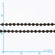 Ланцюг з кульками, Антична бронза, 1,5 мм, 1 м (ZEP-003013)