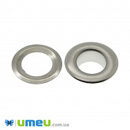 Люверс металевий, 15 мм, Темне срібло, 1 шт (SEW-040177)