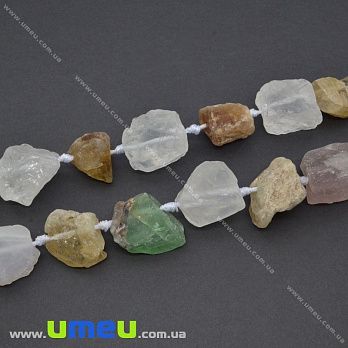 [Архів] Намистини з натурального каменю Мікс необроблений, 45 см (BUS-035461)
