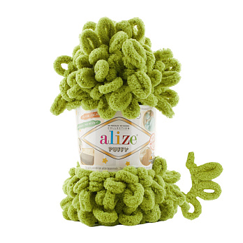 Пряжа Alize Puffy 100 г, 9,2 м, Оливковая 11 (YAR-056681)