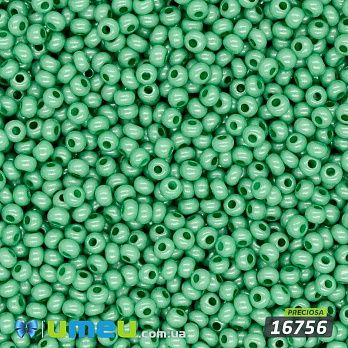 Бісер чеський №839/16756, Зелений, Перламутровий, 10/0 (BIS-043957)