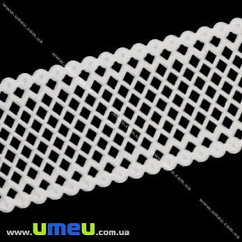 Тасьма тиснена, 36 мм, Біла (LEN-012780)