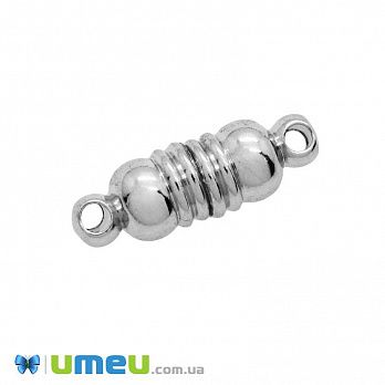 Замок магнітний, 13х4 мм, Темне срібло (ZAM-048727)