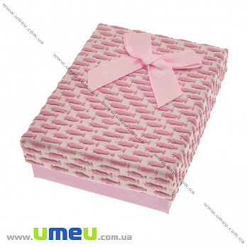Подарочная коробочка Прямоугольная, 8,5х6,5х3 см, Розовая, 1 шт (UPK-023117)