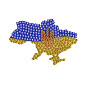 Набір алмазного живопису (наклейка) 9х7 см, Карта України (SXM-056476)