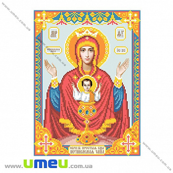 Схема для виш. бісером VDV, Ікона Невипивана Чаша Т-566, 30х22 см (SXM-029415)