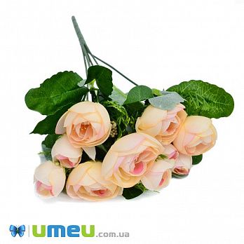 Букет півонії, 30 см, Персиковий (DIF-045776)