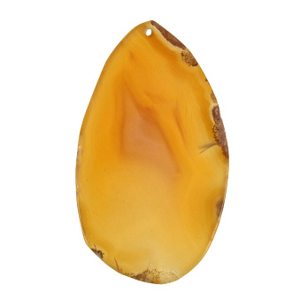 Срез Агата, Коричневый, 71х41 мм (POD-020229)