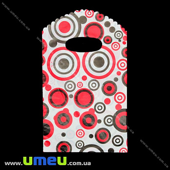 Подарунковий пакетик, 19х12 см, Червоний (UPK-012342)