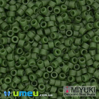 Бісер японський Miyuki Delica 11/0 DB797, Зелений темний (BIS-045321)
