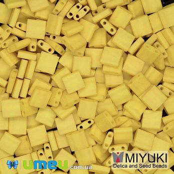 Бісер японський Miyuki TILA №2311, 5х5 мм, Жовтий матовий (BIS-046060)