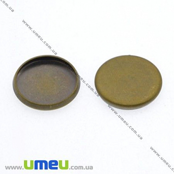 Основа кругла, 14 мм, Антична бронза (OSN-008428)