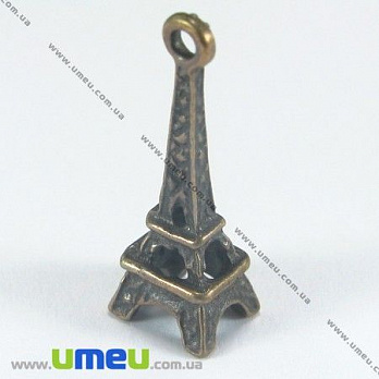 [Архів] Підвіска металева Ейфелева вежа, Мідь, 24х8х7 мм (POD-002588)
