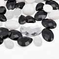 Кабошоны пластиковые, Микс черно-белый (KAB-060980)