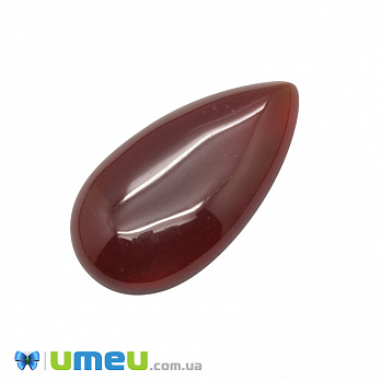 Кабошон нат. камінь Сердолік, Крапля, 28х15,3 мм (KAB-050659)