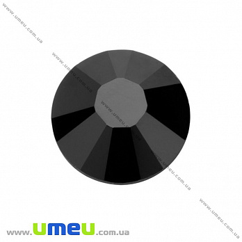 Стрази скляні неклейові SS16 (3,8 мм), Чорні (STR-005106)