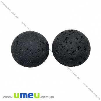 Кабошон нат. камінь Лава, Круглий, 20 мм (KAB-012664)