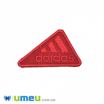 Термоаппликация Adidas, 5х3 см, Красная, 1 шт (APL-042369)