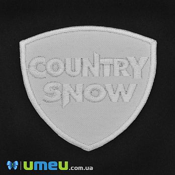 Термоаппликация Country Snow, 7х6,5 см, Белая, 1 шт (APL-042370)
