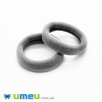 Гумка для волосся мікрофібра, 30 мм, Сіра світла (OSN-049565)