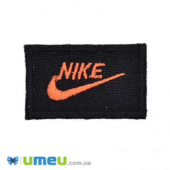 Термоаплікація Nike, 4х2,5 см, Помаранчева (APL-038200)