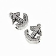 Намистини мет. Якір, 16х13х6 мм, Античне срібло (BUS-006637)