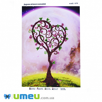 Схема для выш. бісером, Юма, Дерево вічного кохання, 38х28 см (UPK-048423)