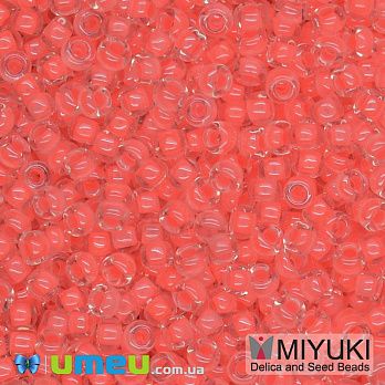 Бисер японский Miyuki круглый RR 11/0 №1122, Розовый неоновый, 5 г (BIS-045671)