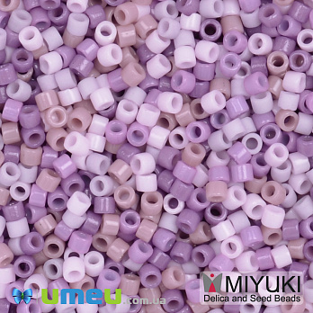 Бісер японський Miyuki Delica 11/0 DBmix42, Бузковий (BIS-049694)