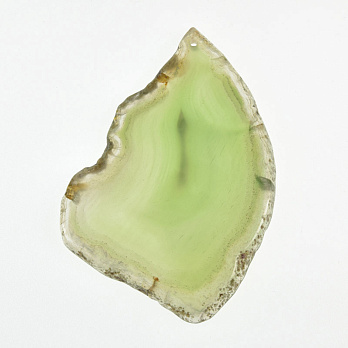 Зріз Агату, Зелений, 80х52 мм (POD-009322)