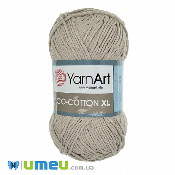 Пряжа YarnArt Eco-cotton XL 200 г, 220 м, Бежевая 768, 1 моток (YAR-038383)