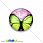 /p13617-kaboshon-stekl-s-printom-babochki-18-mm-krugliy/