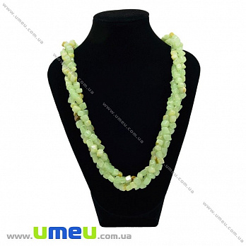 [Архів] Намиста з натурального каменю Джгут Онікс зелений, 55 см (BUS-028718)