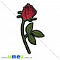 Термоаплікація Роза червона, 12х6 см, 1 шт (APL-024606)