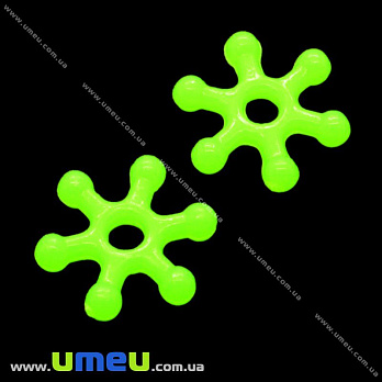 [Архів] Намистина-розділювач пластикова, 10 мм, Салатова (BUS-008829)