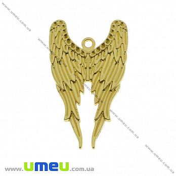 [Архів] Підвіска металева Крила, Золото, 39х24 мм (POD-036239)