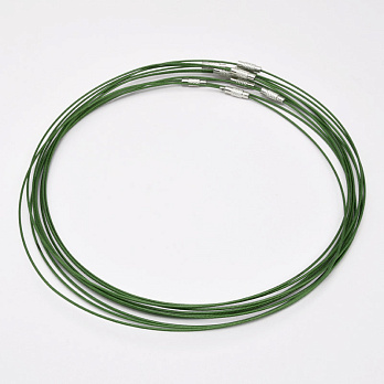 Основа для колье Чокер, Зеленая, 44 см (OSN-000646)