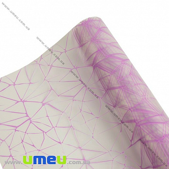 Пакувальна плівка матова Павутинка, Бузкова, 68х100 см (UPK-030253)