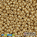 Бисер японский Miyuki круглый RR 8/0 №4202, Duracoat Galvanized, Золотистый (BIS-049836)