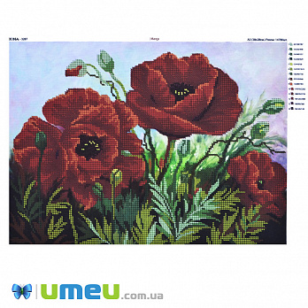 Схема для выш. бісером, Юма, Маки, 38х28 см (UPK-048506)