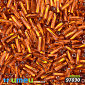 Бисер чешский Стеклярус 3 10/0, №97030, Оранжевый блестящий скрученный, 7 мм, 5 г (BIS-050540)