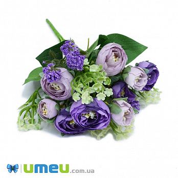 Букет півонії, 30 см, Бузковий (DIF-045827)