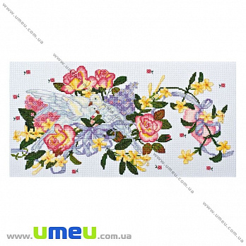 Набір для вишивання нитками Абрис Арт, Голубки, 35х18 см (SXM-024905)