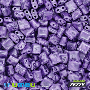 Бисер чешский Каро №26228, 5х5 мм, Фиолетовый мраморный, 5 г (BIS-026312)