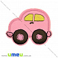 Термоаплікація дитяча Машинка, 6,5х5 см, Рожева, 1 шт (APL-022231)